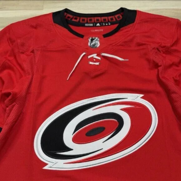 Adidas Climalite NHL Carolina Hurricanes Authentic Home Hockey Jersey - Picture 3 of 4